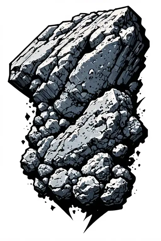 asteroid tattoo design idea