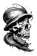 Risk to become rich tattoo design idea