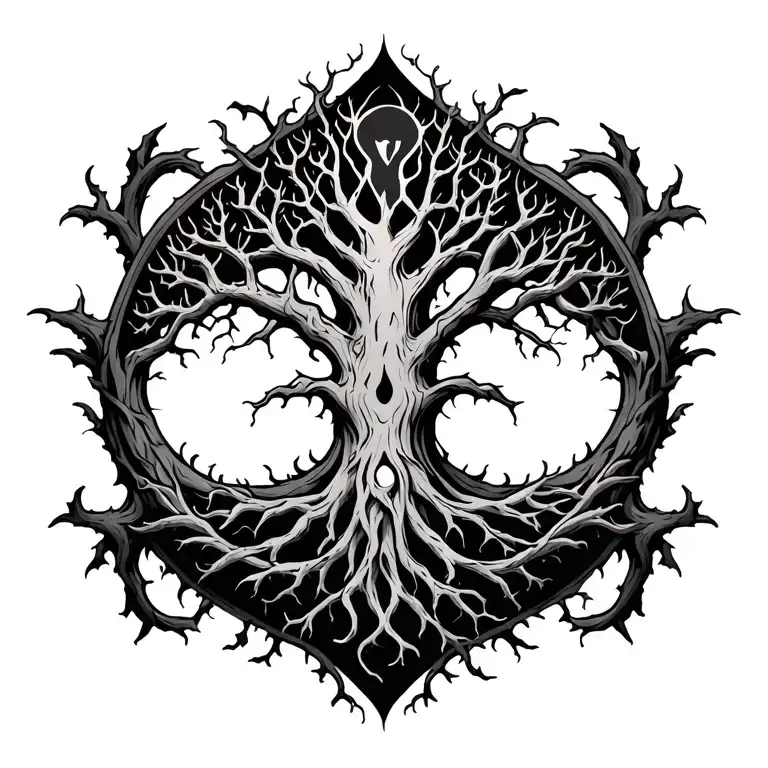 Sigil poison tree tattoo design idea