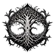 Sigil poison tree tattoo design idea