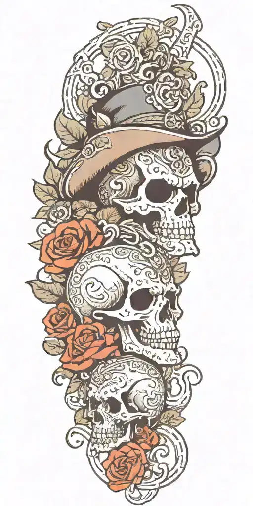 western tattoo design idea
