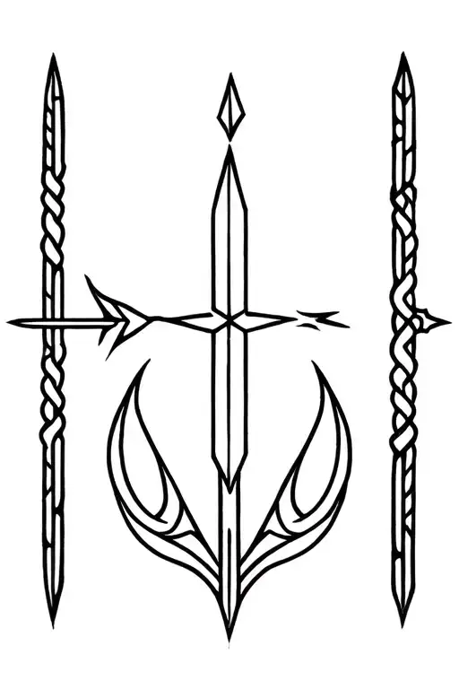 viking bindrunes symbolizing strength, courage, power, and safety tattoo design idea
