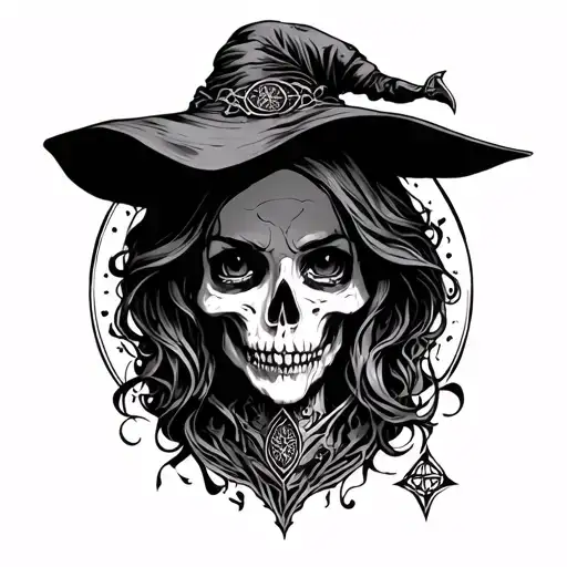 witchcraft inspired tattoo tattoo design idea