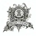 Addiction Recovery tattoo design idea