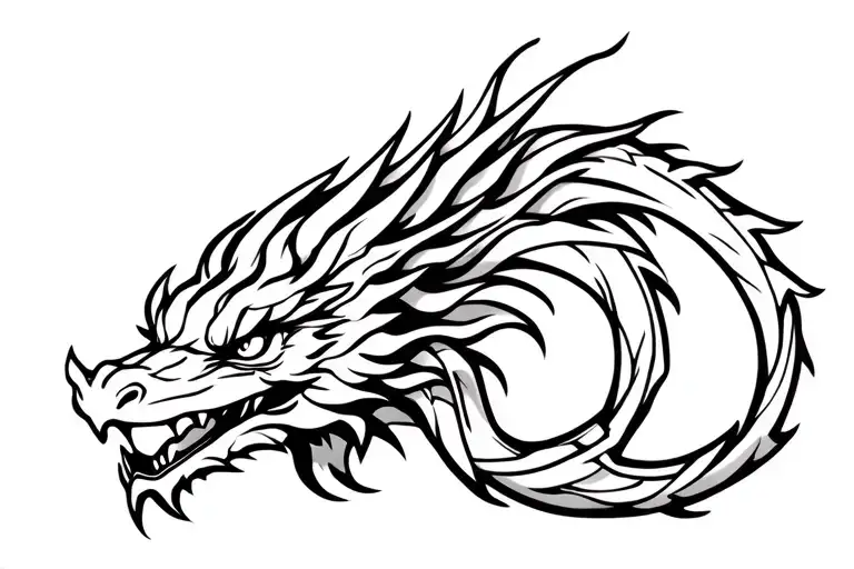 Filler dragon design tattoo design idea