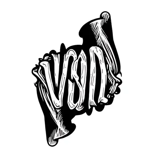 The inscription of the four letters "VOID", located on the upper part of the fist (that is, above the phalanxes, closer to the wrist), each tattoo design idea