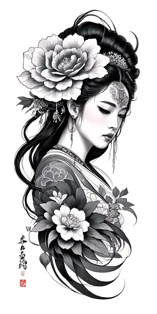 Neo Japanese tattoo design idea