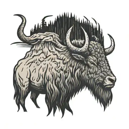 Yellowstone logo incorporated tattoo design idea