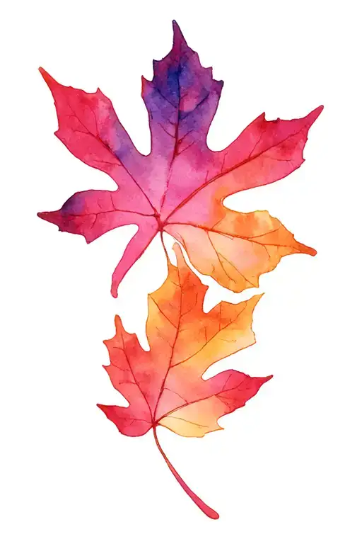 Autumn Leaf tattoo design idea