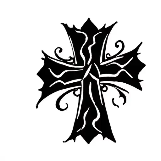 maltese cross tattoo design idea