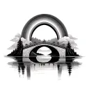 Rainbow Bridge tattoo design idea