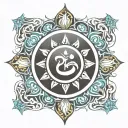 Shree chakra symbols tattoo design idea