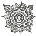 Shree chakra symbols tattoo design idea