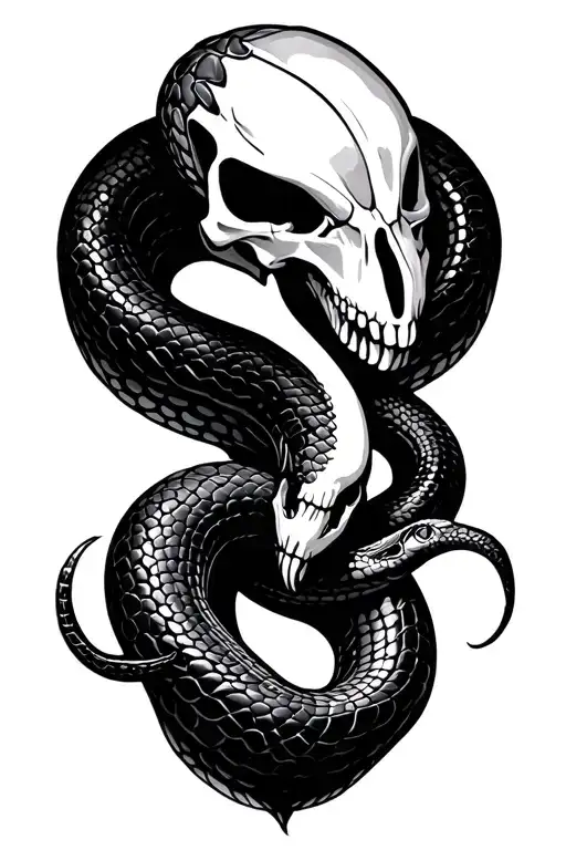 snake skeleton hip tattoo tattoo design idea