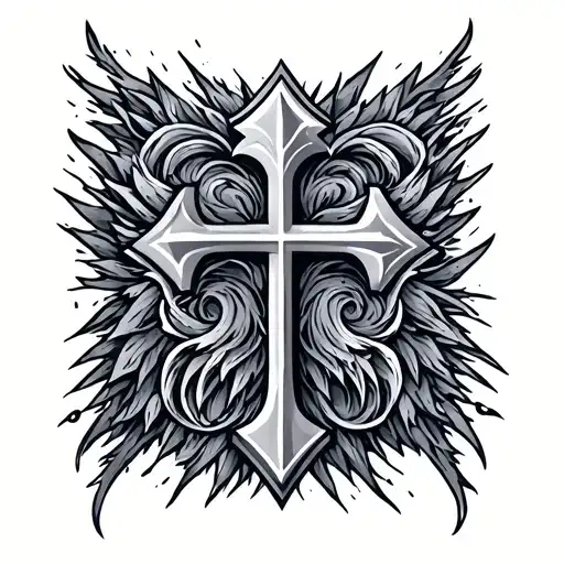 Nordic Cross tattoo design idea
