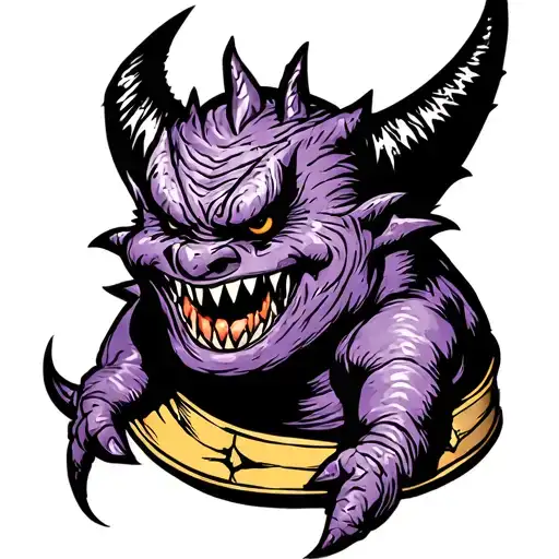 gengar tattoo design idea