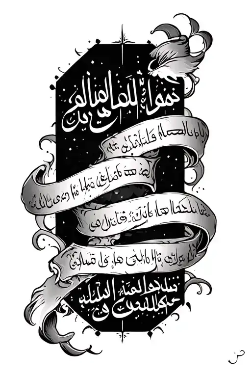 I Need A Tato for My Arm with Following Arabic Text: Among the fine blood and despite the scenes of the dark night pieces crawling tattoo design idea