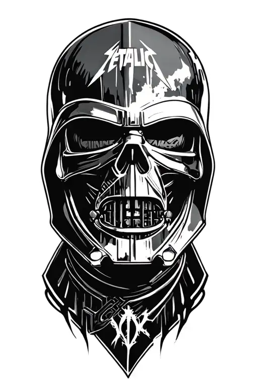 Metallica and star wars tattoo design idea