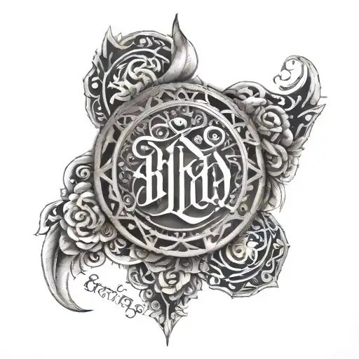 Bundy in Sanskrit script tattoo design idea