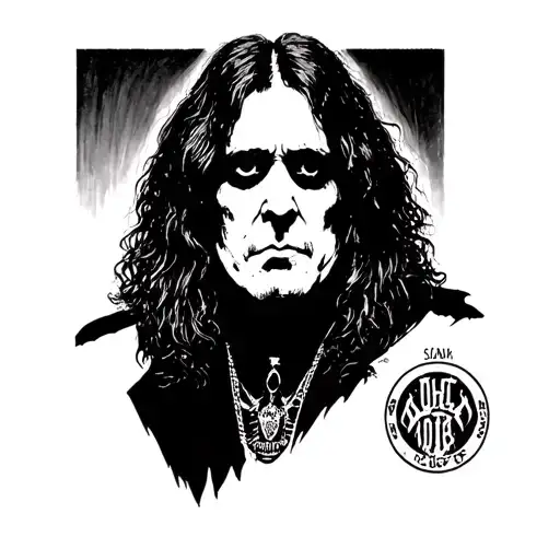 Ozzy Osbourne tattoo design idea