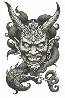 Devil They tattoo design idea