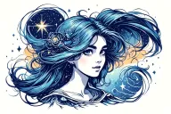 Lyra constellation tattoo design idea