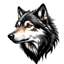 wolf tattoo design idea