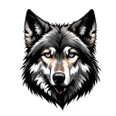 wolf tattoo design idea