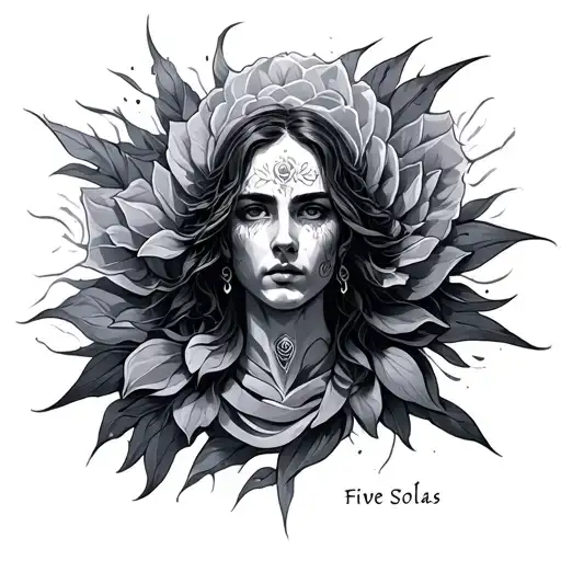 Five Solas tattoo design idea