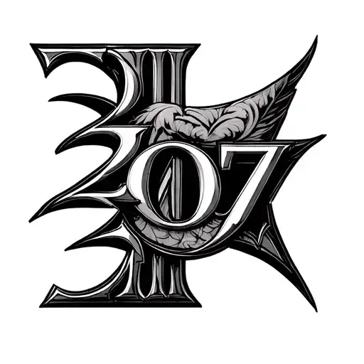 2007 in roman numerals converter tattoo design idea