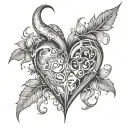 hard-fought heart felt been through hell hallelujah tattoo design idea
