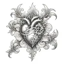 hard-fought heart felt been through hell hallelujah tattoo design idea