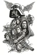 Star Wars, Marvel, Harry Potter tattoo design idea