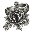 wedding ring on the ring finger tattoo design idea