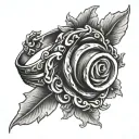 wedding ring on the ring finger tattoo design idea