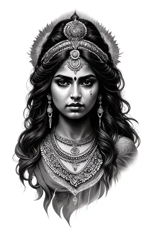 Kirtimukha tattoo design idea