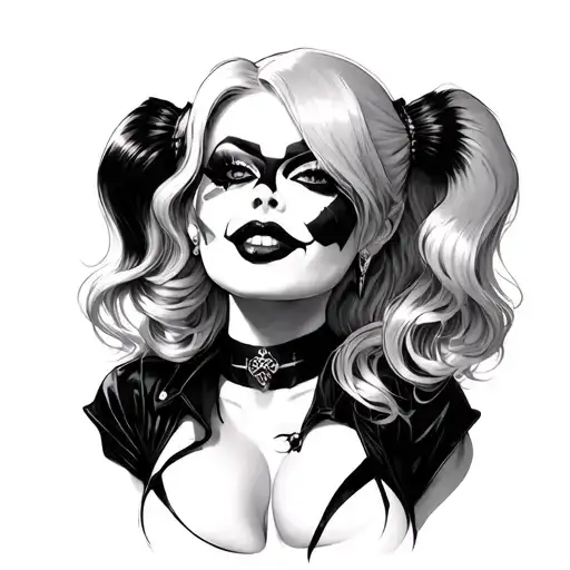 Harley Quinn tattoo design idea
