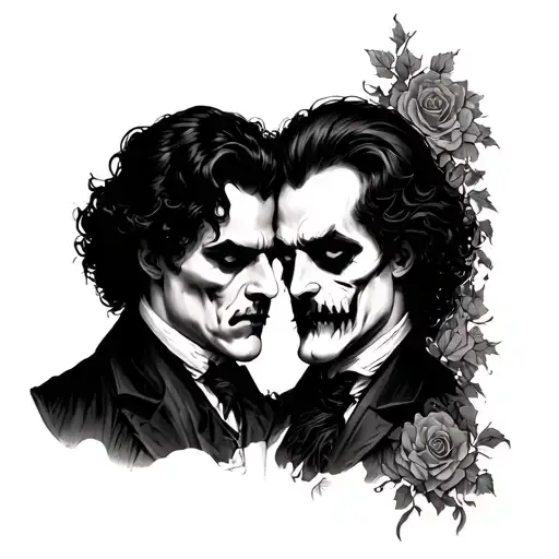 Jekyll And Hyde tattoo design idea