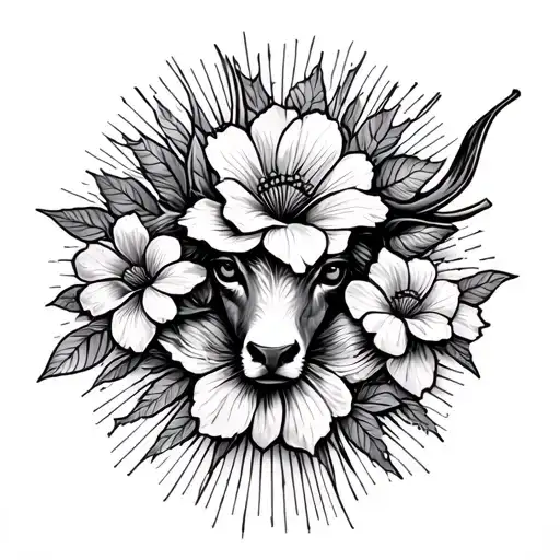 on the feminine shin fine line that occupies the entire shin with flowers rays my sign is Taurus I'm 20 years old I'm bisexual tattoo design idea