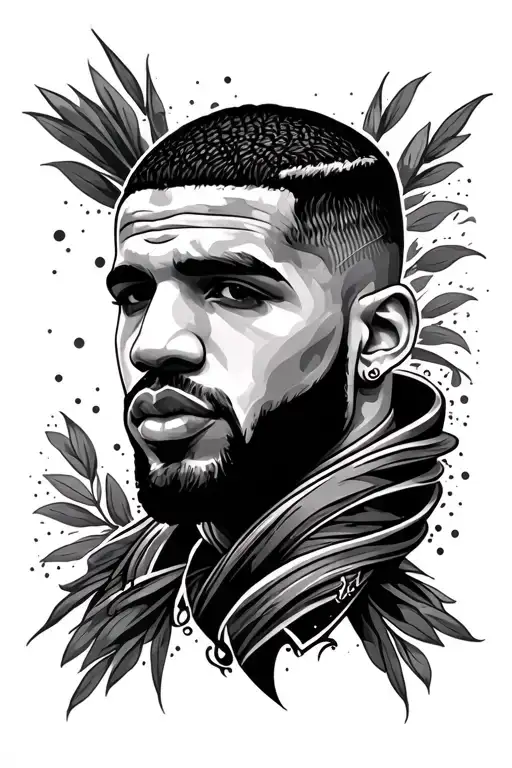 Drake wrapped round tattoo design idea