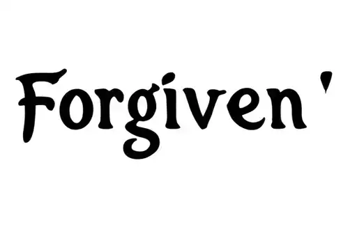 "Forgiven " tattoo design idea