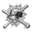 dodger baseball tattoo design idea