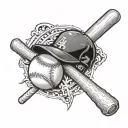 dodger baseball tattoo design idea