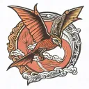 pterodactyl tattoo design idea