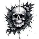 grit incorporating elements tattoo design idea