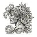 aristotle's 12 virtues tattoo design idea