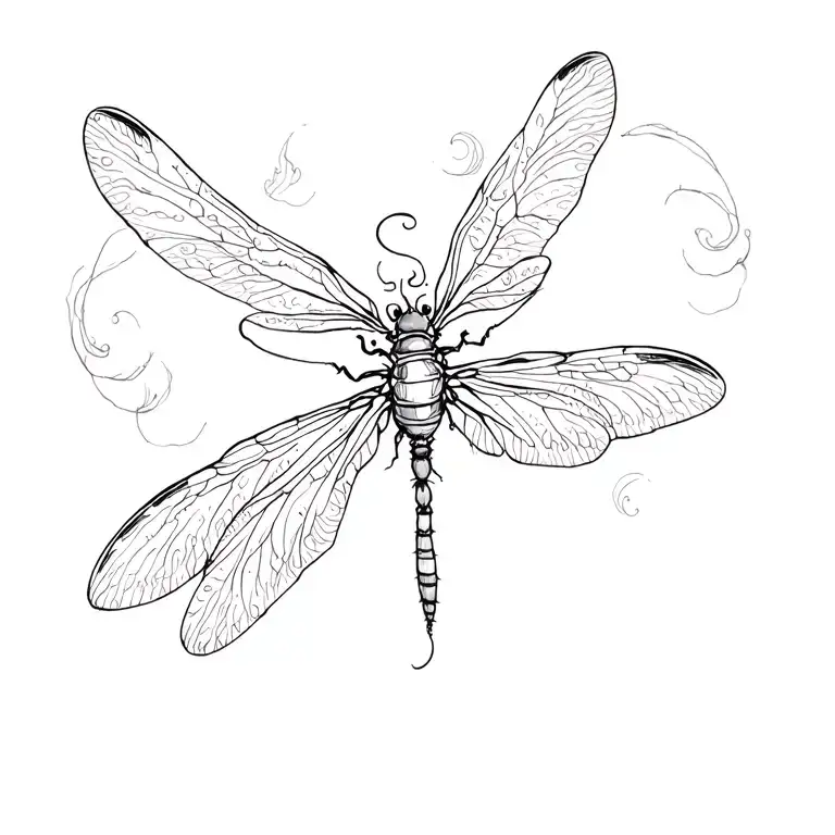 dainy beautiful firefly tattoo design idea