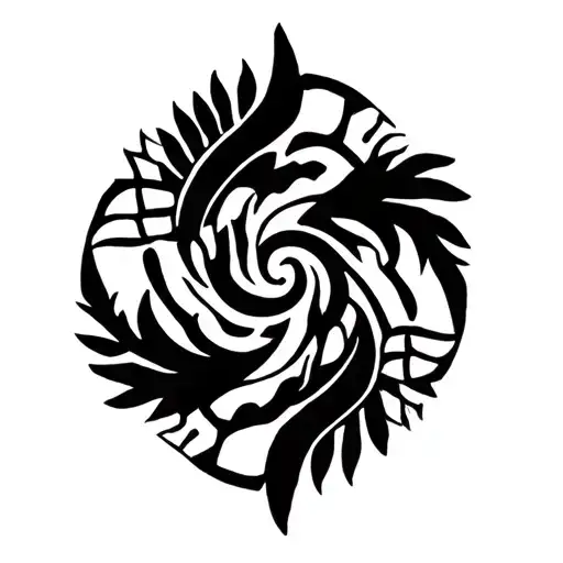 Puerto Rican Taino tribal tattoo tattoo design idea