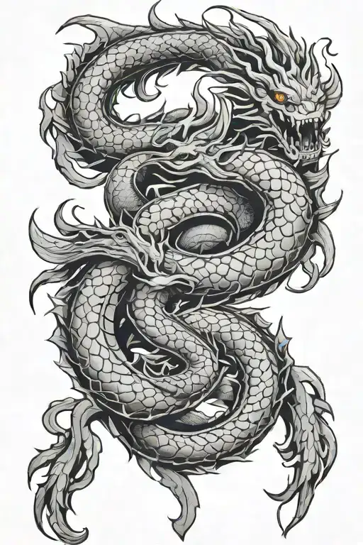 naga tattoo design idea