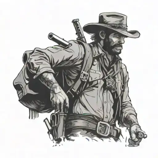 red dead redemption 2 tattoo design idea